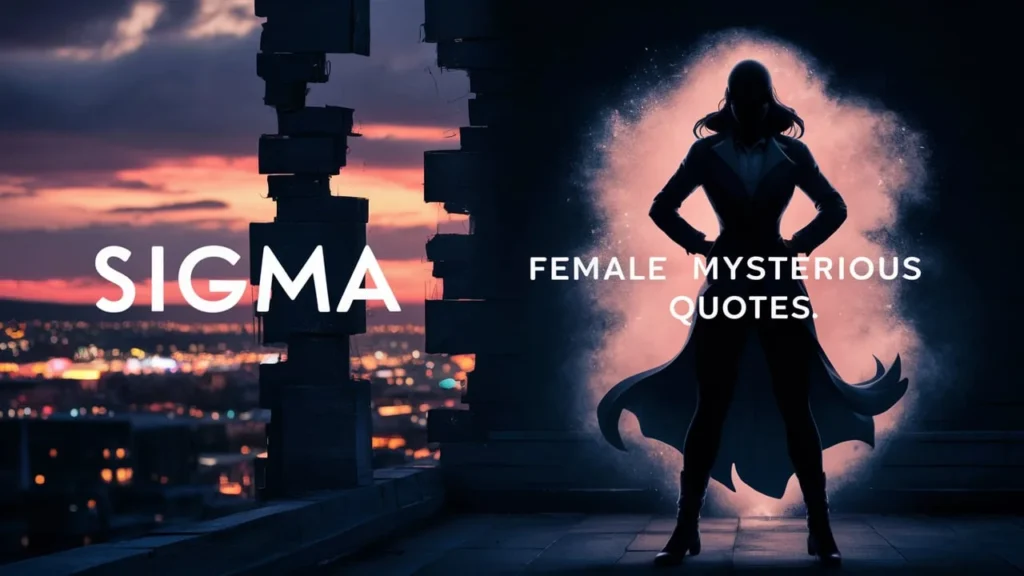 Sigma Female Mysterious Quotes