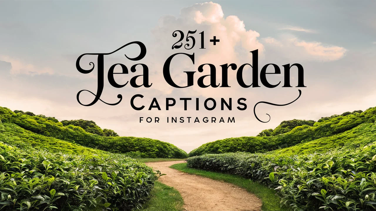 Tea Garden Captions for Instagram