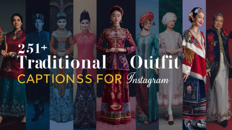 Traditional Outfit Captions for Instagram