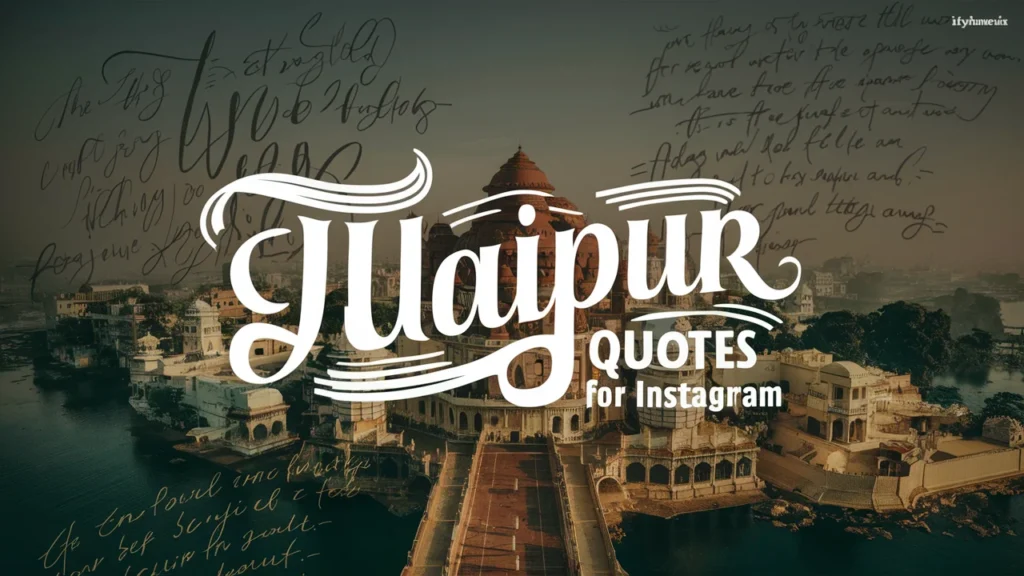 Udaipur Quotes For Instagram