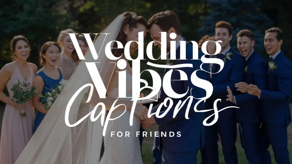 Wedding Vibes Captions for Friends