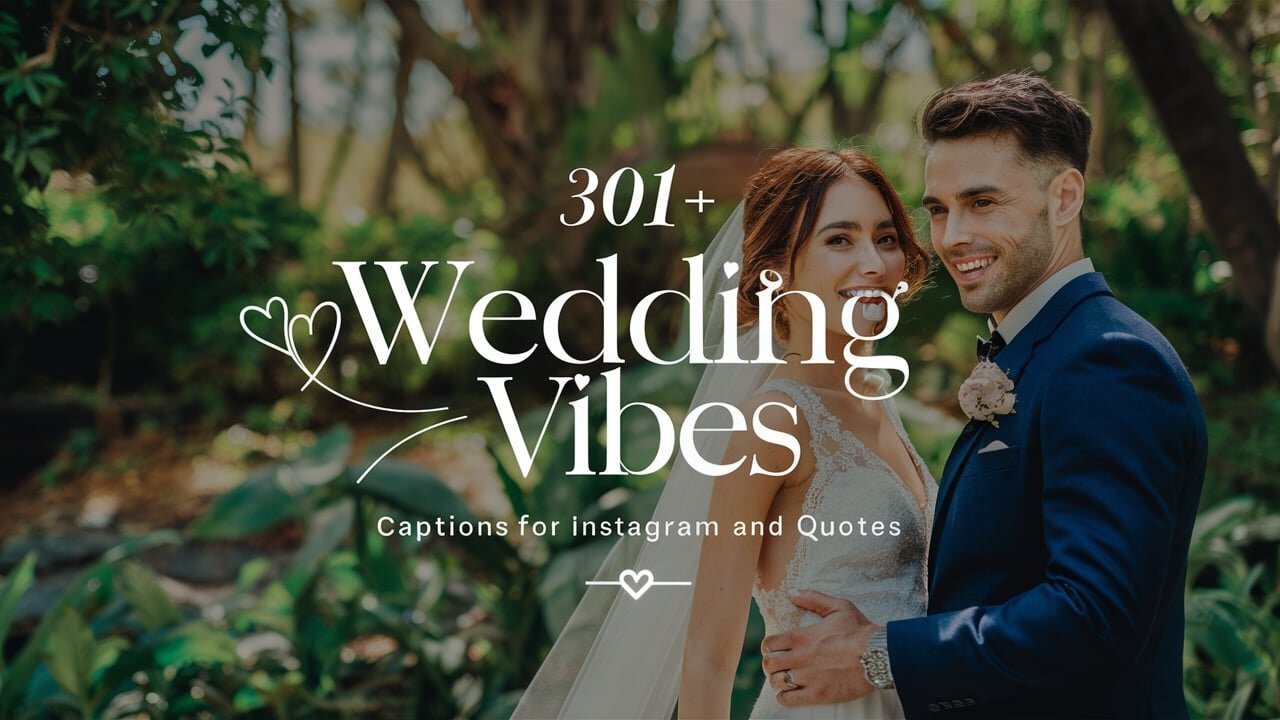 wedding vibes captions for Instagram and Quotes