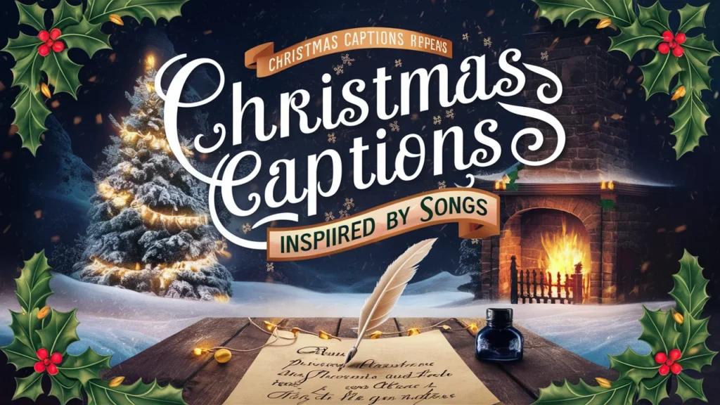 Christmas Captions Inspired by Songs