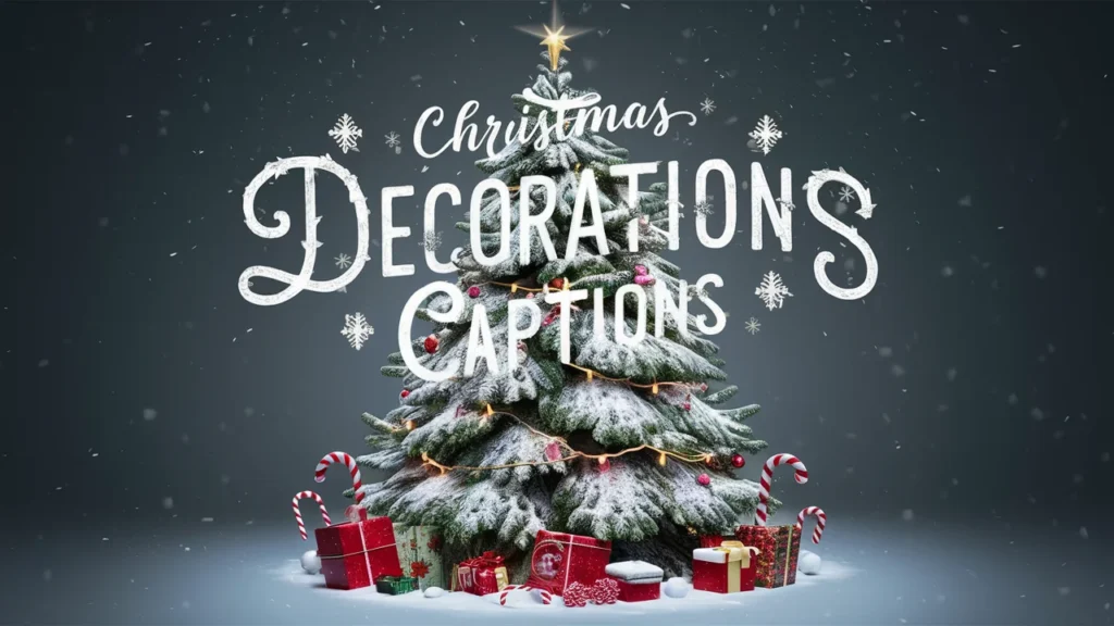 Christmas Decorations Captions