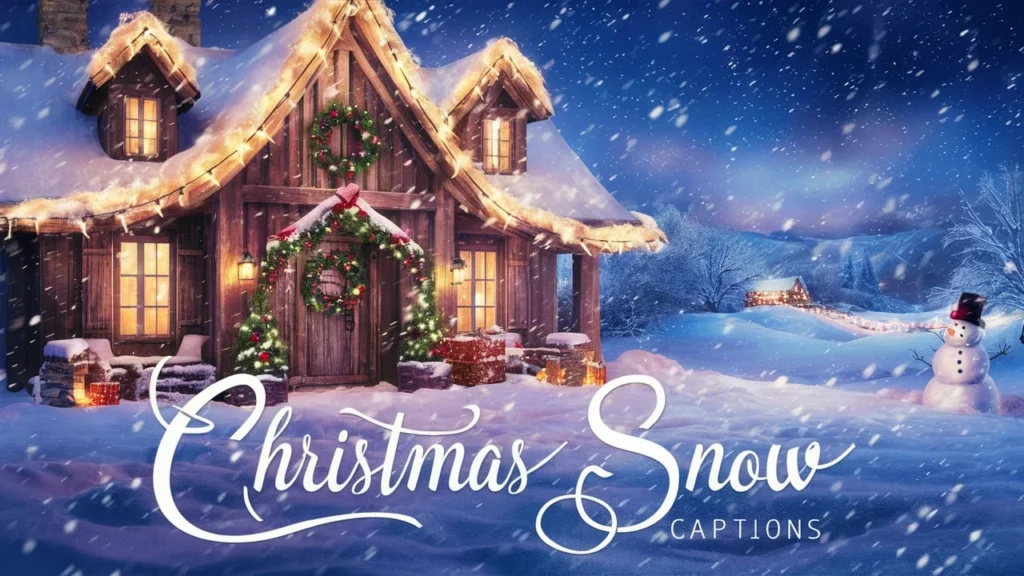 Christmas Snow Captions