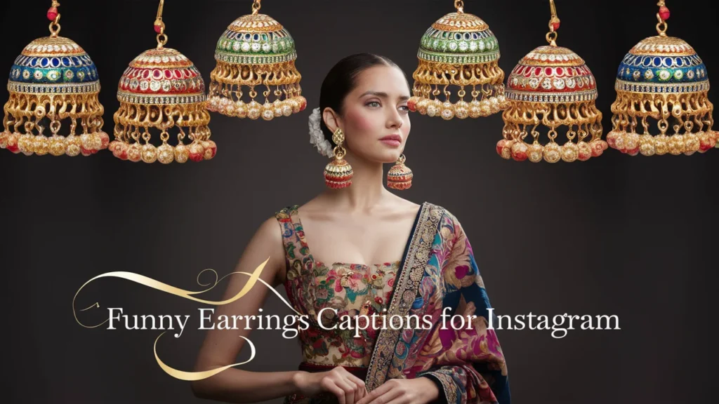 Funny Earrings Captions for Instagram