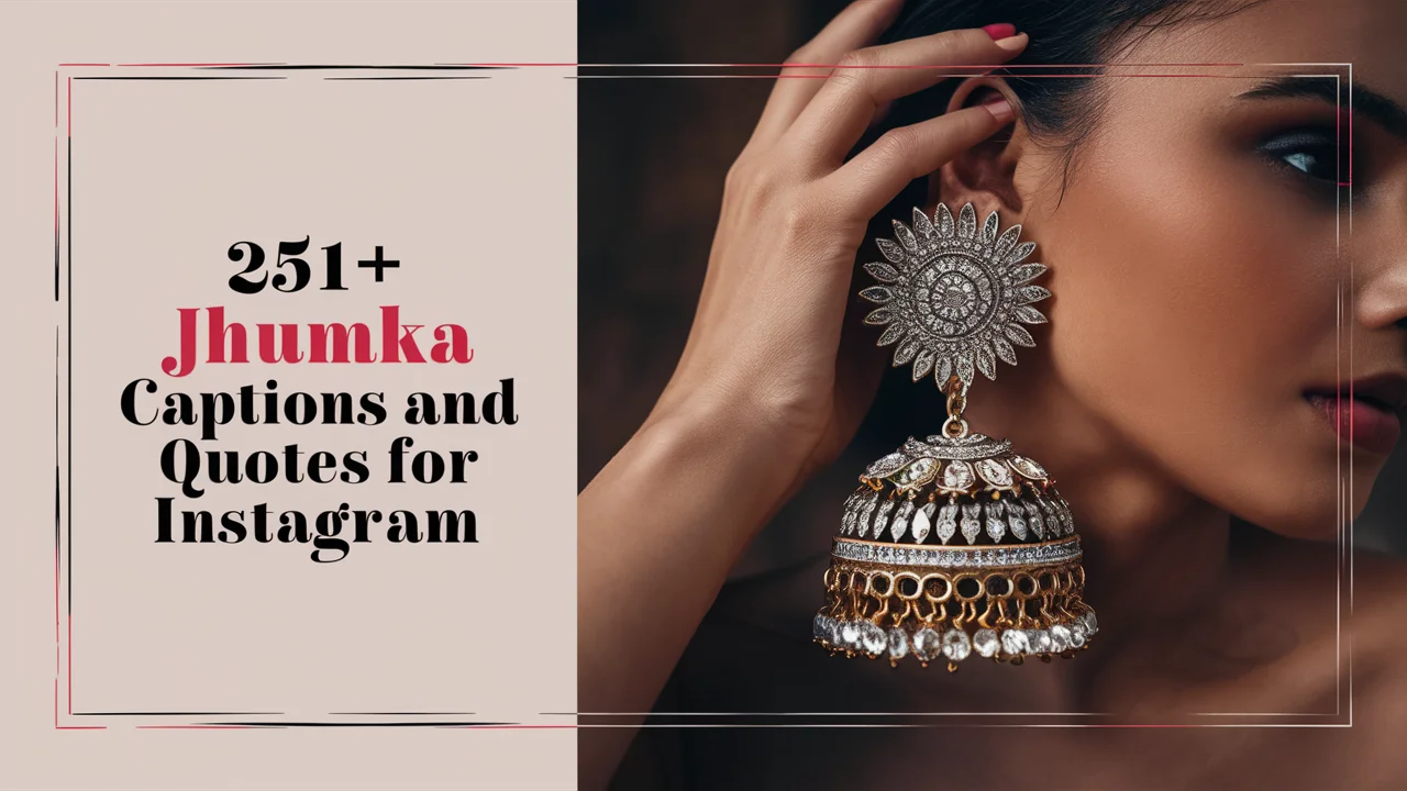 Jhumka Captions and Quotes for Instagram