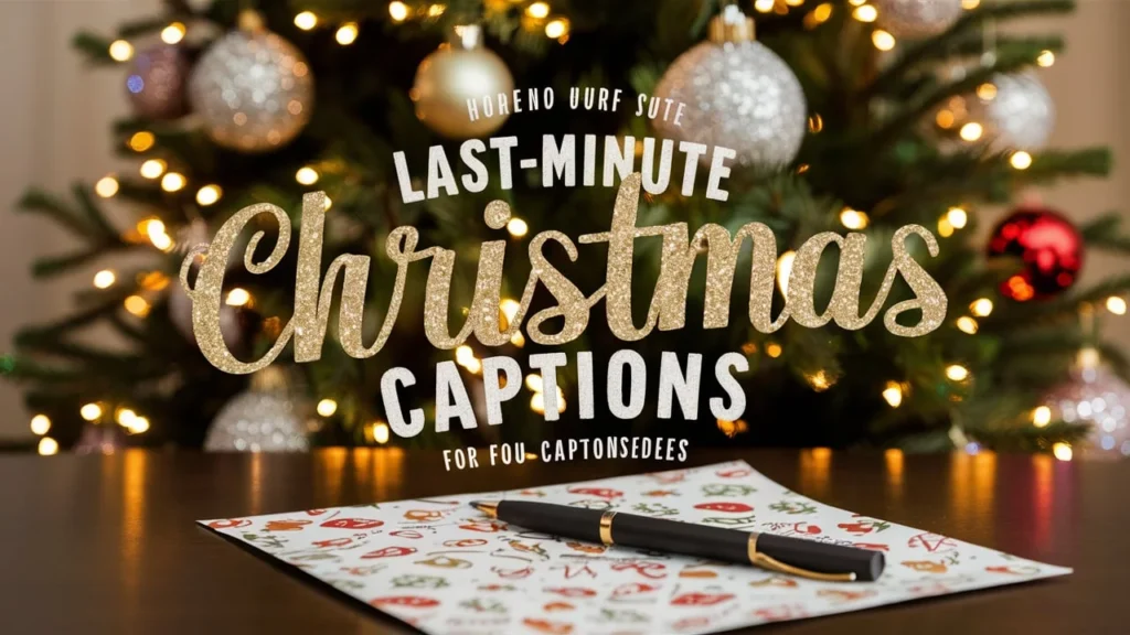 Last-Minute Christmas Captions