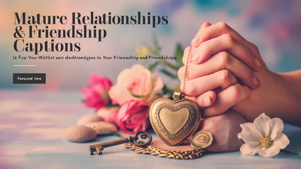 Mature Relationships & Friendship Captions