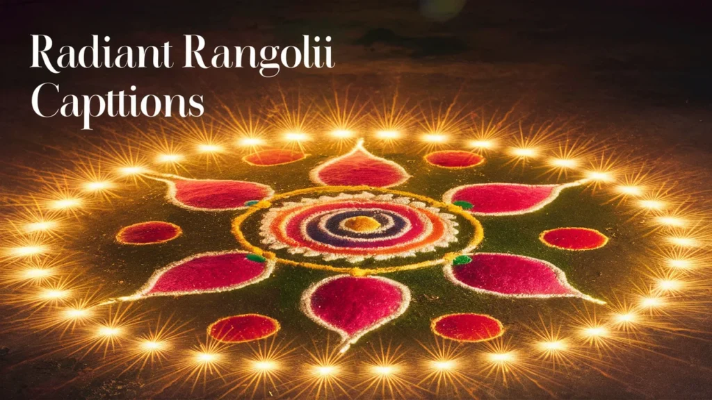 Radiant Rangoli Captions