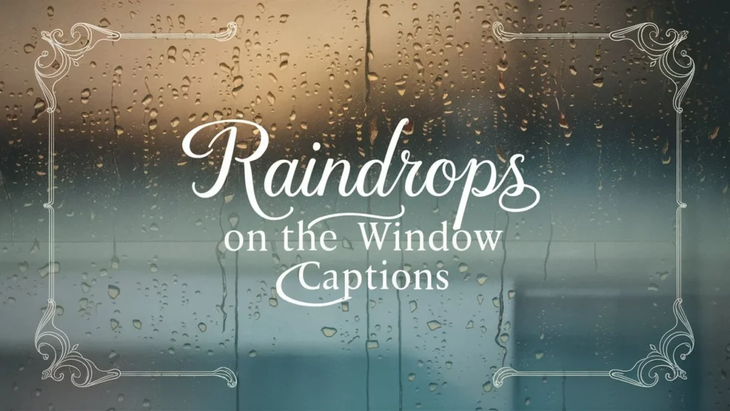 Raindrops on the Window Captions