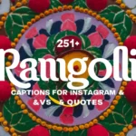 Rangoli Captions For Instagram & Quotes